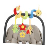 OFFSCH Multifunctional Plush Spiral Crib and Stroller with Rattle Lightweight Wear-resistant Hanging Activity for Boy Girl Months to Aid Hearing and Brain Development
