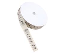 OFFSCH Music Note Ribbon Yards Fade-Resistant Satin Gift Box Wrapping Ribbon for DIY Crafts Hair Bows Party Decorations Bridal Shower and Graduation Accessories