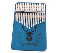 OFFSCH Musical Instrument Thumb Piano with 2 Sound Holes Easy to Learn 17 Keys Kalimba Portable Wooden Tone Changeable for Homes and Music Lessons