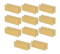 OFFSCH Name Tags Minimalist Employee Name Badges with Pin Backing Plastic Golden 20pcs Boosting Team Cohesion and Unifying Appearance for Office Workers for Office and Conference Use