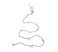 OFFSCH Nautical Party String Light Seashell Decorative Jute Rope Led Holiday Lights Beige for Sea Theme Room Decor Beach Wedding