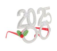 OFFSCH New Year's Decorative Glasses 2025 Christmas Party Eyewear Props for Photo Shooting