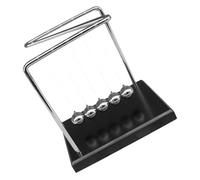 OFFSCH Newton S Cradle Pendulum Ball with Z-shaped Solid Wood Base Polished Steel Physics Balls Educational Balance for Stress Relief Home Office Desk Decoration Science Learning