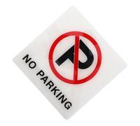 OFFSCH No Parking Acrylic Sign Weatherproof Warning Symbol for Driveways Gates Yards Homes Self Adhesive Traffic Notice for Public Private Areas