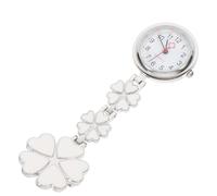 OFFSCH Nurse Hanging Watch Clip on Zinc Alloy Heart Shaped for Scrubs | Easy Reading round Dial, Decorative Gift for Healthcare Workers, Nursing School Practice and Charting