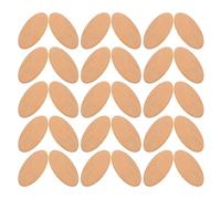 OFFSCH Oval Wood Crafts 20Pcs Unfinished Wooden Slices 30X60Mm for Christmas Decorations and Office Space DIY Projects