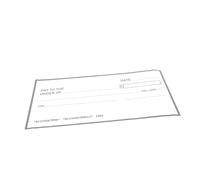 OFFSCH Oversized Waterproof Dry Erase Giant Fake Check for Business Charities Large Scale Events