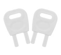 OFFSCH Paper Towel Dispenser Key 2pcs Plastic Convenient to Open and Durable for Paper Dispenser, Suitable for Restroom with Minimalist White Style