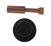 OFFSCH Peach Wood Sound Bowl Mallet Rubber Suction for Lifting Bowls for Meditation and Buddha Rituals