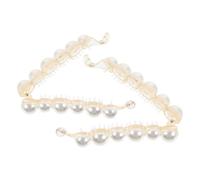 OFFSCH Pearl Banana Clips 4.13 Inch Large Plastic Acrylic Hair Clamp 2pcs Suitable for Various Hairstyles Special Occasions Hair Accessories