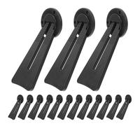 OFFSCH Photo Frame Easel Back 20pcs Black Plastic Tabletop Picture Stand with Stable Support for Portrait Frames and Shops Display