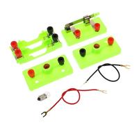 OFFSCH Physics Science Lab Circuits Kit for Stem Education Electricity Experiment Set Teaching Series Parallel Circuits for Junior Senior High Students Practical Learning