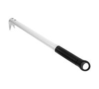 OFFSCH Pizza Turner Fork and Hook for Homemade Pizzas Aluminum Alloy Handle Single Silver Handle Kitchen Baking Tool