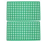 OFFSCH Plastic Rabbit Cage Mats 2pcs with Non-slip Surface, 30x50cm Foot Pads for Wire Cages in Rabbit Farming and Indoor Small Animal Enclosures
