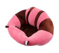 OFFSCH Plush Baby Sit Cushion and Learning Seat Support Sofa for Toddlers, Crystal Soft Plush Material, 45cm Diameter, 0.68kg, Pink and Brown, Suitable for Infant Sitting and Early Learning