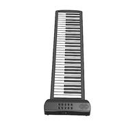 OFFSCH Portable 61-keys Roll-up Piano Electronic Folding Silicone Keyboard for Beginners with Thickened Material, Lightweight Hand Roll Electronic Keyboard Suitable for Travel and Home