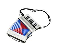 OFFSCH Portable Accordion Musical Instrument Material Lightweight Easy to Play Educational Toy for Cognitive Development Coordination Skills for Beginners