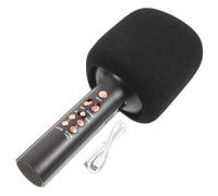 OFFSCH Portable Handheld Wireless Microphone with Built Speaker Noise Reduction Singing Mic for Home and Outdoor Karaoke Compatible with Phone Computer Tablet Lightweight Design for