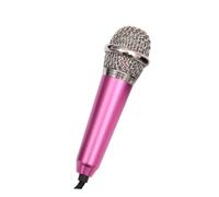 OFFSCH Portable Mini Microphone for Phone with Built-in Speaker, Aluminium Alloy Body, Super Lightweight Design, for Mobile Devices and Notebooks Karaoke and Gaming Random Color