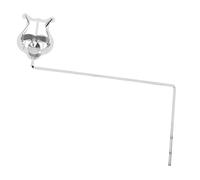 OFFSCH Portable Music Score Clip Lyre for Euphonium Bass Instruments, Iron Material Silver Metal Plating, Practical Clamp-on Holder for Marching and Playing Music