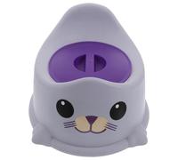 OFFSCH Portable Potty Seat with Adjustable Foot Pads and Removable Lid, Antiroll Design and Toilet Training at Home and Travel, Made of Sturdy Pp with Comfortable Backrest