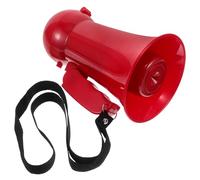 OFFSCH Portable Red Megaphone for Wedding Celebrations Fun Groomsmen Prop for Shouting Games Sound Amplifier for Loud and Communication for Interactive Guest Engagement