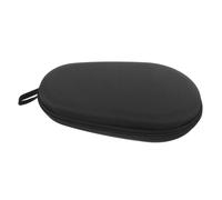 OFFSCH Portable Table Tennis Racket Case EVA Storage Pouch Lightweight Compact Paddle Cover Practical Organizing Bag for Bat and Ball Protection Black Nylon