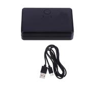OFFSCH Portable with Abs Material Lowers Energy Consumption 2-port Ethernet Splitter Hub for Networking Applications and Business Travel