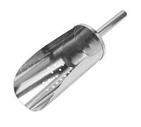 OFFSCH Premium Stainless Steel Ice Scoop with Cylindrical Handle for Kitchen Bar Restaurant Food Grade Multifunctional Utility Tool for Scooping Ice Flour and Liquids
