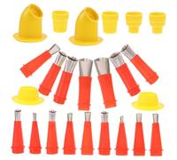OFFSCH Professional Caulking Nozzle with Removable Stainless Steel Bases Sealant Applicators for Home Kitchen Bathroom Repairs Use Caulking Tool for Precise Finishing