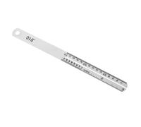 OFFSCH Professional Guitar Fret Measuring Ruler Metal String Height Gauge with Protective Steel Shims for Precise Fret Leveling and String Distance Measuring Electric and Bass Guitars