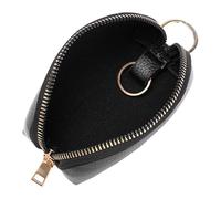 OFFSCH Pu Leather Car Key Wallet with Zinc Alloy Ring, Comfortable Touch and Pocket for Keeping Change, Compact and Secure Key Holder Pouch for Men and Women Daily Use