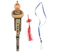 OFFSCH Purple Bamboo Hulusi Cucurbit Flute Chinese Traditional Wind Instrument for Beginner Student Adult Bamboo Material and Ethnic Style Design for Learning and Music Performance