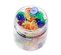 OFFSCH Push Pins 100 Pcs Large Size Map Tack Jumbo Push Pins for Notice Board