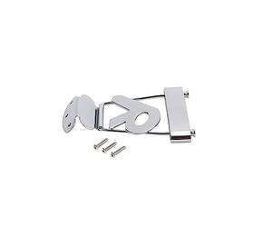 OFFSCH R Shape String Guitar Tailpiece Bridge Metal Semi-hollow Replacement for Jazz Guitar Easy Install