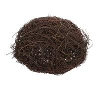OFFSCH Rattan Bird Nest for Small Birds with Coffee Colour, Multipurpose Artificial Woven Nest Encouraging Foot and Beak Exercise, for Party Favors and Desk Decoration with Realistic