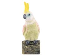OFFSCH Realistic Cockatoo Bird Model for Educational Simulated Wild Bird Figurine Ornament Animal Playset for Boys and Learning