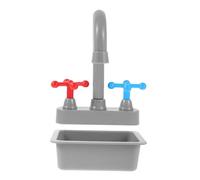 OFFSCH Realistic Mini Kitchen Sink with Working Faucet and Accessories Wash Basin for Pretend Play Compact Design Encourages Cleanliness and Water Saving Habits for Boys