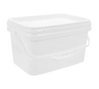 OFFSCH Rectangular Paint Bucket with Lid and Handle Paint Container for Varnish Pigment and Colour Mixing Empty Storage Bucket for Diy Use 9.17 X 6.10 X 5.47 in