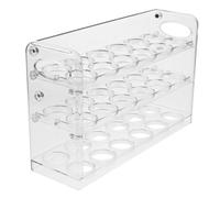 OFFSCH Refrigerator Egg Storage Box with Deep Grooves Space-saving Kitchen Organizer for Fridge Door Transparent Egg Holder and Easy Access