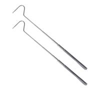 OFFSCH Retractable Stainless Steel Snake Catching Hook 71cm 2pcs | Silver Finish, Compact for Carrying, for Playing with Snakes and Wild Catching