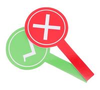 OFFSCH Reusable Answer Paddles Green Red Yes or No Boards Sturdy Teaching Supplies for Classroom Activities