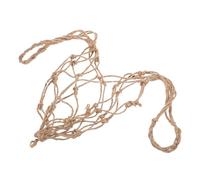 OFFSCH Reusable Woven Garlic and Ginger Bag with Hemp Rope, Mesh Drawstring Storage for Fruits and Vegetables, for Outdoor and Agricultural Scenarios, 5 Catties