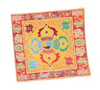 OFFSCH Ritual Mat for Sound Bowl Dual-layer Delicate Buddhist Bowl Pads for Religious Use Placed The Floor during Meditation