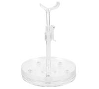 OFFSCH Rotatable Doll Stand for Crochet and Felt Dolls Acrylic Display Holder with 360° Swivel Base for Figures and Collectibles
