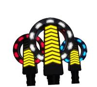 OFFSCH Round Motorcycle Turn Signal Lamp Fit Indicator Light for Enhanced Safety Random Color Easy Installation and Durable Body Random Color