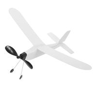 OFFSCH Rubber Band Powered Airplane Model Glider Educational Flying Aircraft for Outdoor Sports Random Sticker Design