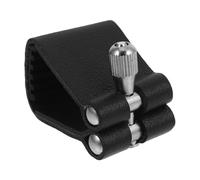 OFFSCH Sax Clip for Saxophonists Replacement and Saxophone Accessory Alto Leather Reed with Smooth Surface Nickel Plated Brass, Sturdy Lovers
