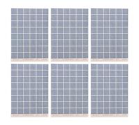 OFFSCH Self-Adhesive Solar Panel Stickers High-Definition Graphics 6 Sheets on Coated Paper, Realistic Design for Architectural Model Roofs for Sand Table Landscaping and Model Scenery
