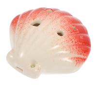 OFFSCH Shell Shape 6-hole c Key Ceramic Ocarina for Beginners and Boys and Girls, Red Portable Music Instrument Suitable for Children and Professional Learning